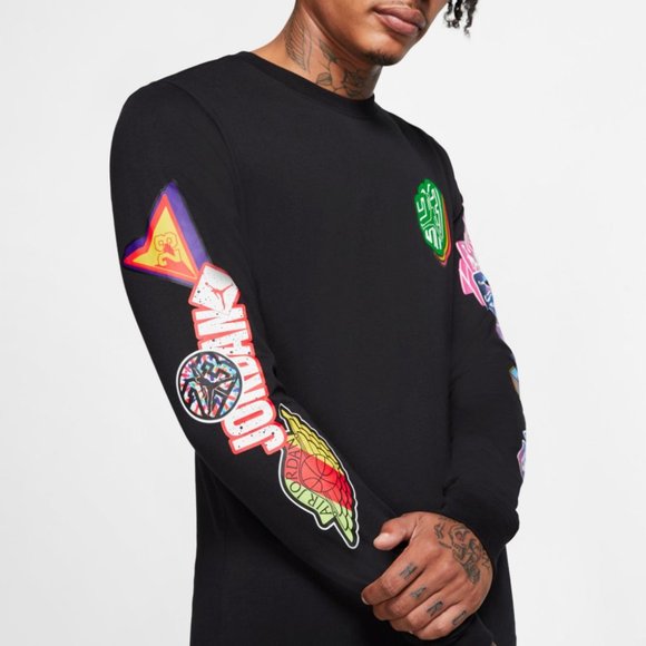 Air Jordan Photo Repeat Long Sleeve T-Shirt. Mens - Picture 3 of 9